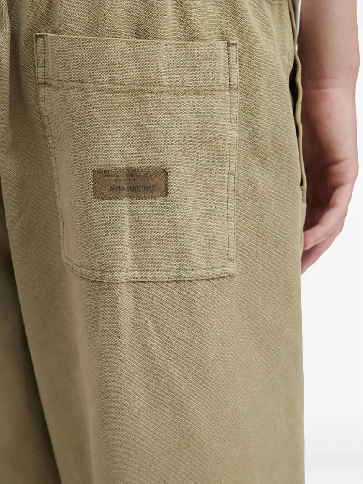 Alpha Industries elasticated-waist trousers - Neutrals - 画像5