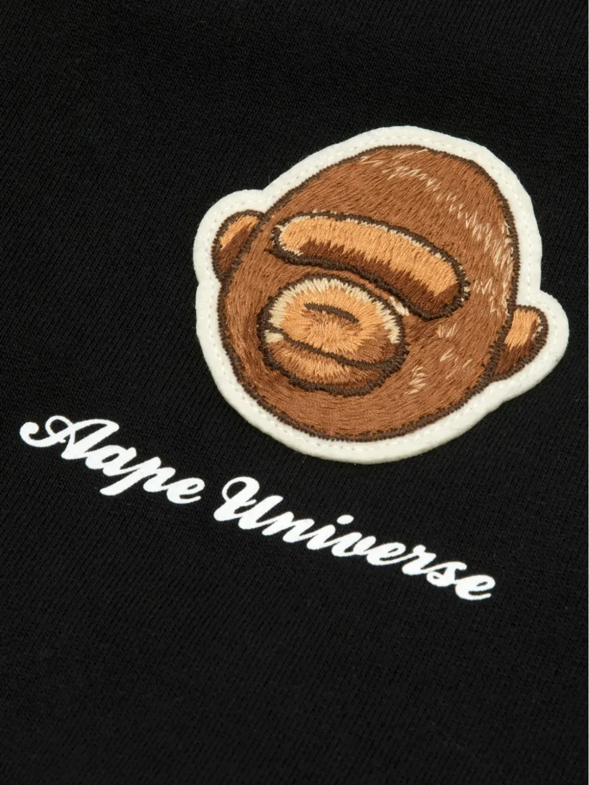 AAPE BY *A BATHING APE® 刺繍猿頭モチーフ リブ編みトリム カーディガン - 画像3