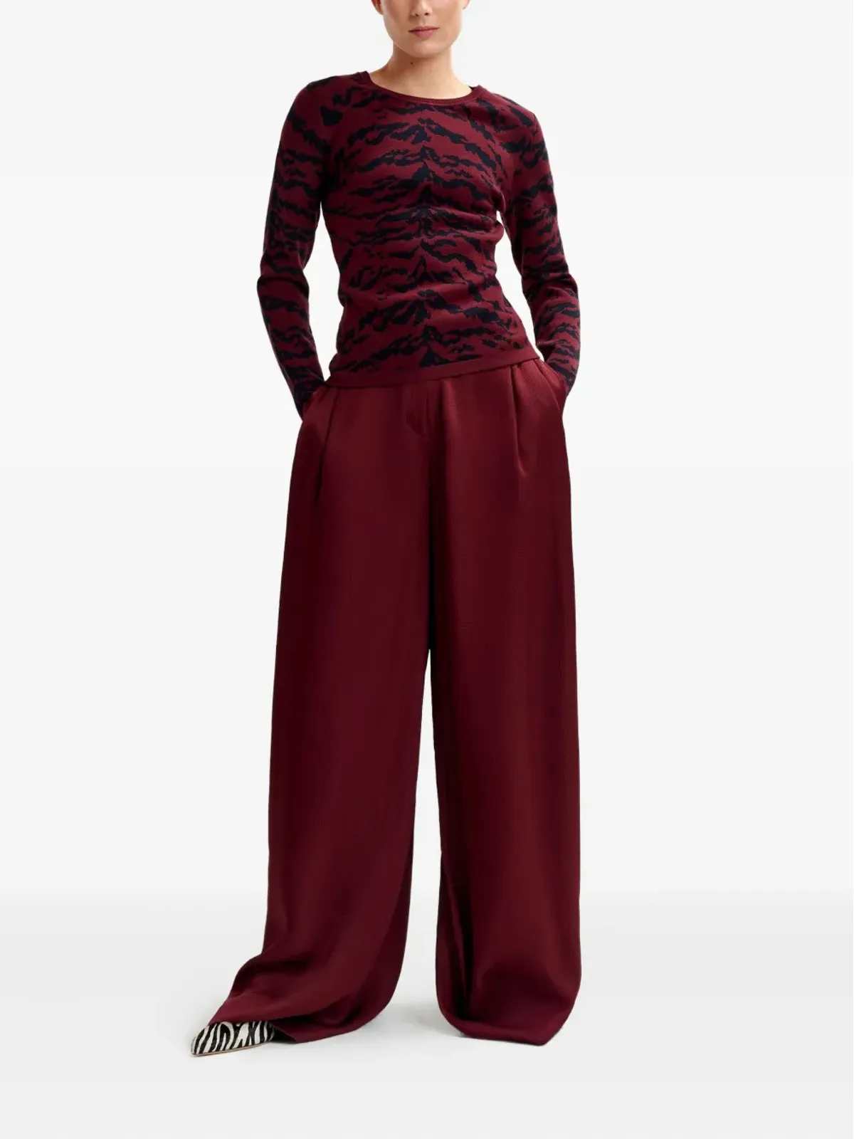 Essentiel Antwerp 長袖リブ編みセーター - 画像2