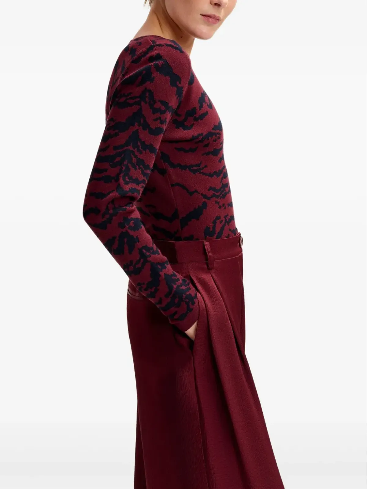 Essentiel Antwerp 長袖リブ編みセーター - 画像4