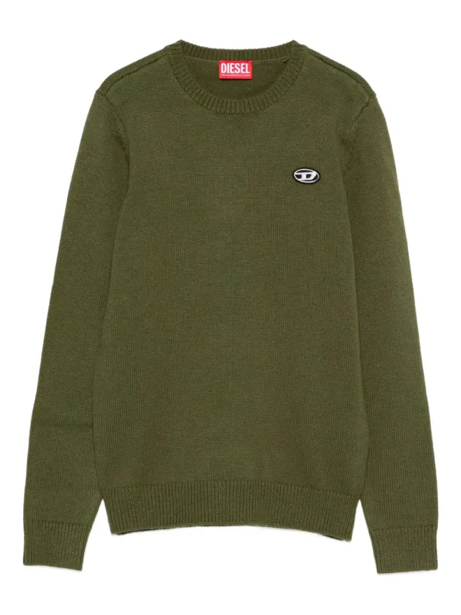 Diesel Kids Diesel Kids ロゴ刺繍入り クルーネックセーター（グリーン）の商品画像