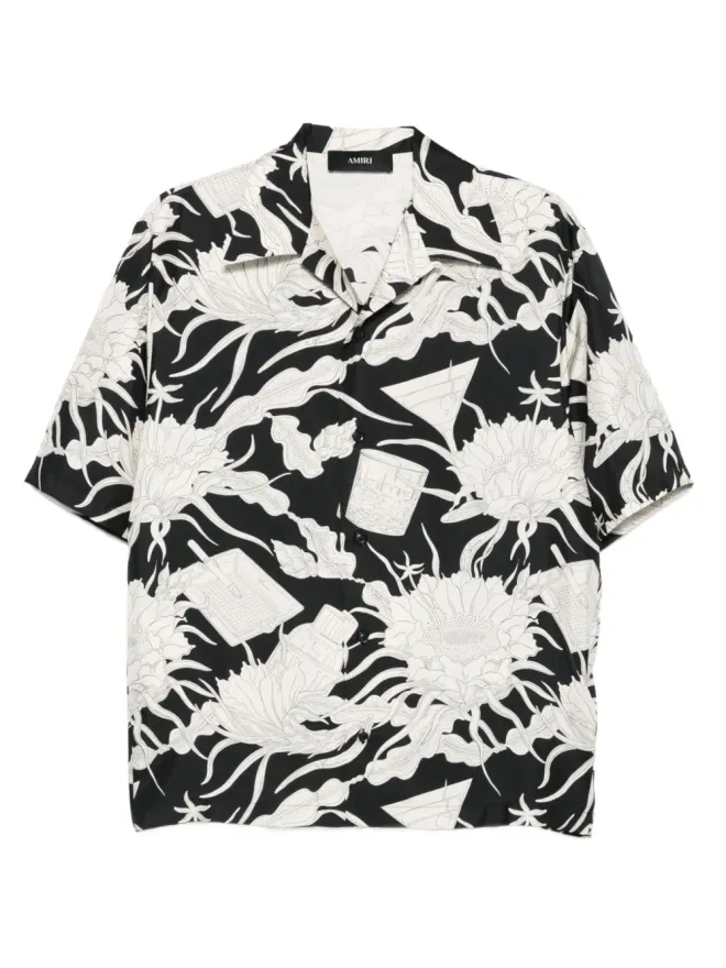 AMIRI AMIRI フローラルプリント半袖シャツの商品画像
