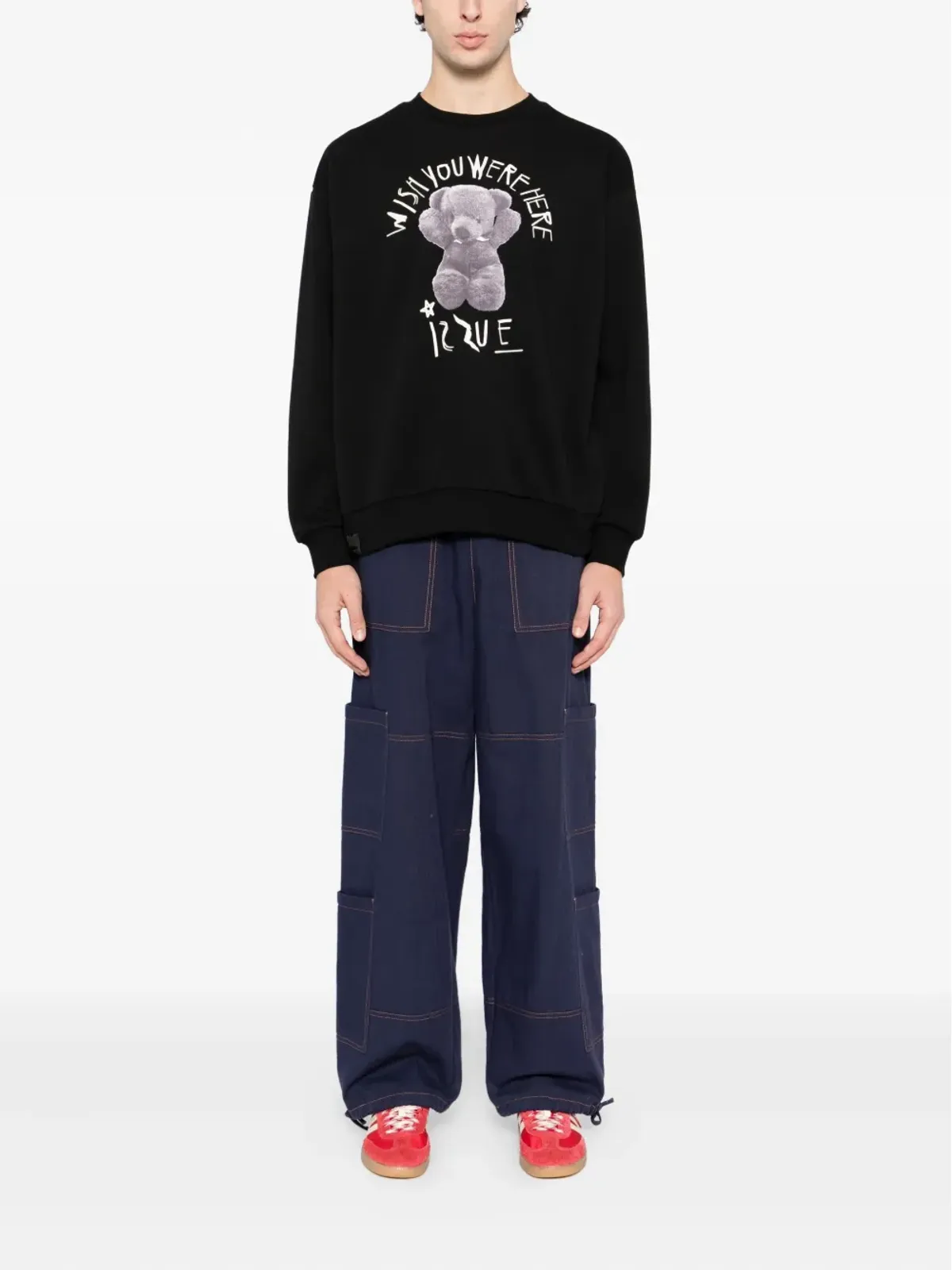 izzue グラフィックプリント コットン スウェットシャツ - 画像2