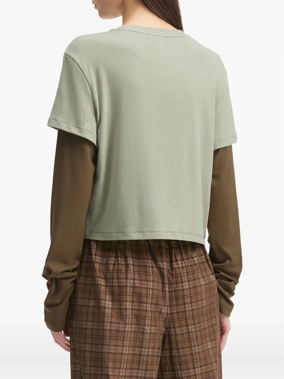 Mini Cream レイヤードグラフィックトップス - 画像4