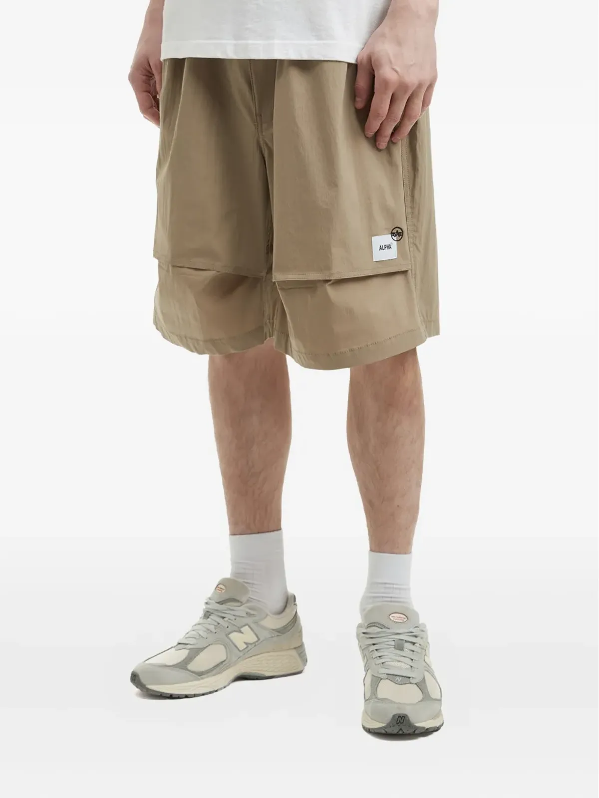 Alpha Industries ロゴパッチショーツ - 画像3