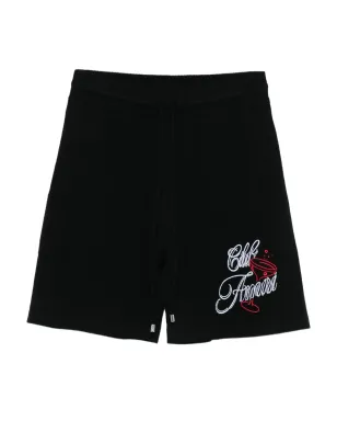 AMIRI 刺繍ロゴ入りショートパンツ - ブラック - サムネイル1