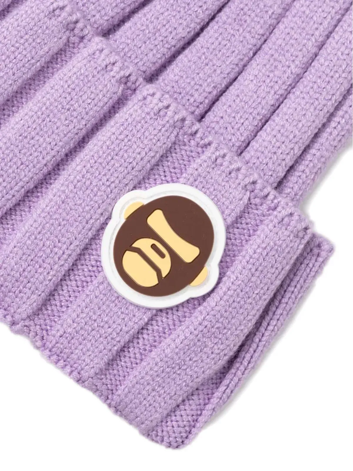 A BATHING APE® Aldo リブ編み ロゴパッチ ビーニー - 画像2