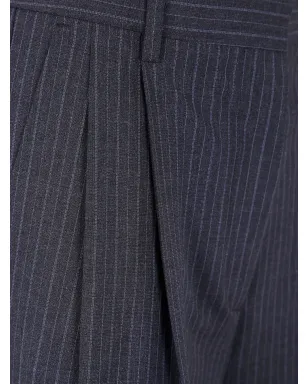 Filippa K ダーシー ピンストライプ プリーツパンツ - サムネイル3
