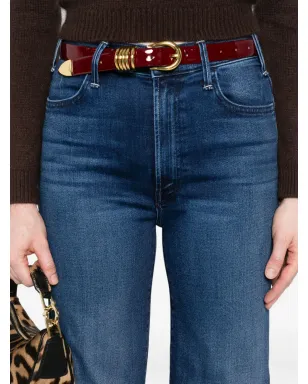 MOTHER The Hustler Roller Sneak wash-effect jeans - Blue - サムネイル5