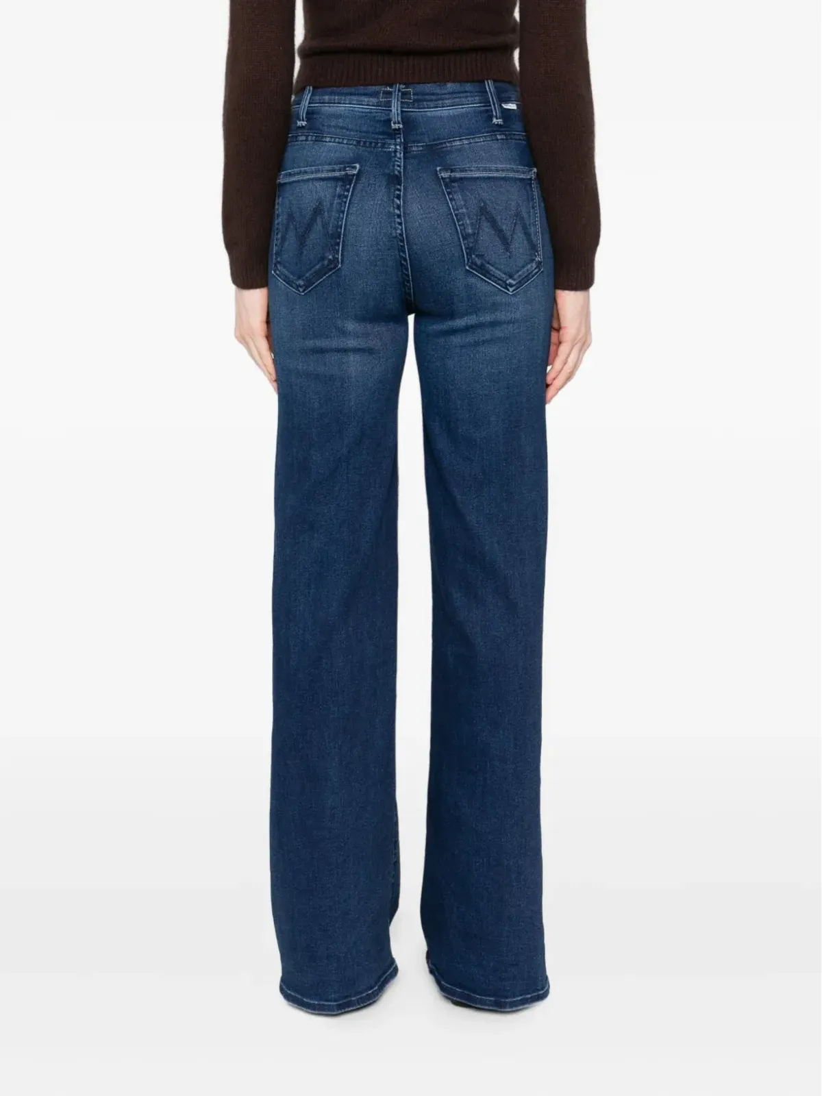 MOTHER The Hustler Roller Sneak wash-effect jeans - Blue - 画像4