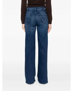 MOTHER The Hustler Roller Sneak wash-effect jeans - Blue - サムネイル4