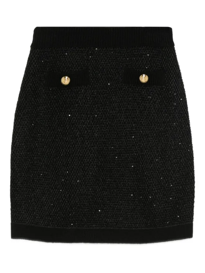 Elisabetta Franchi Elisabetta Franchi ボタン装飾スカートの商品画像