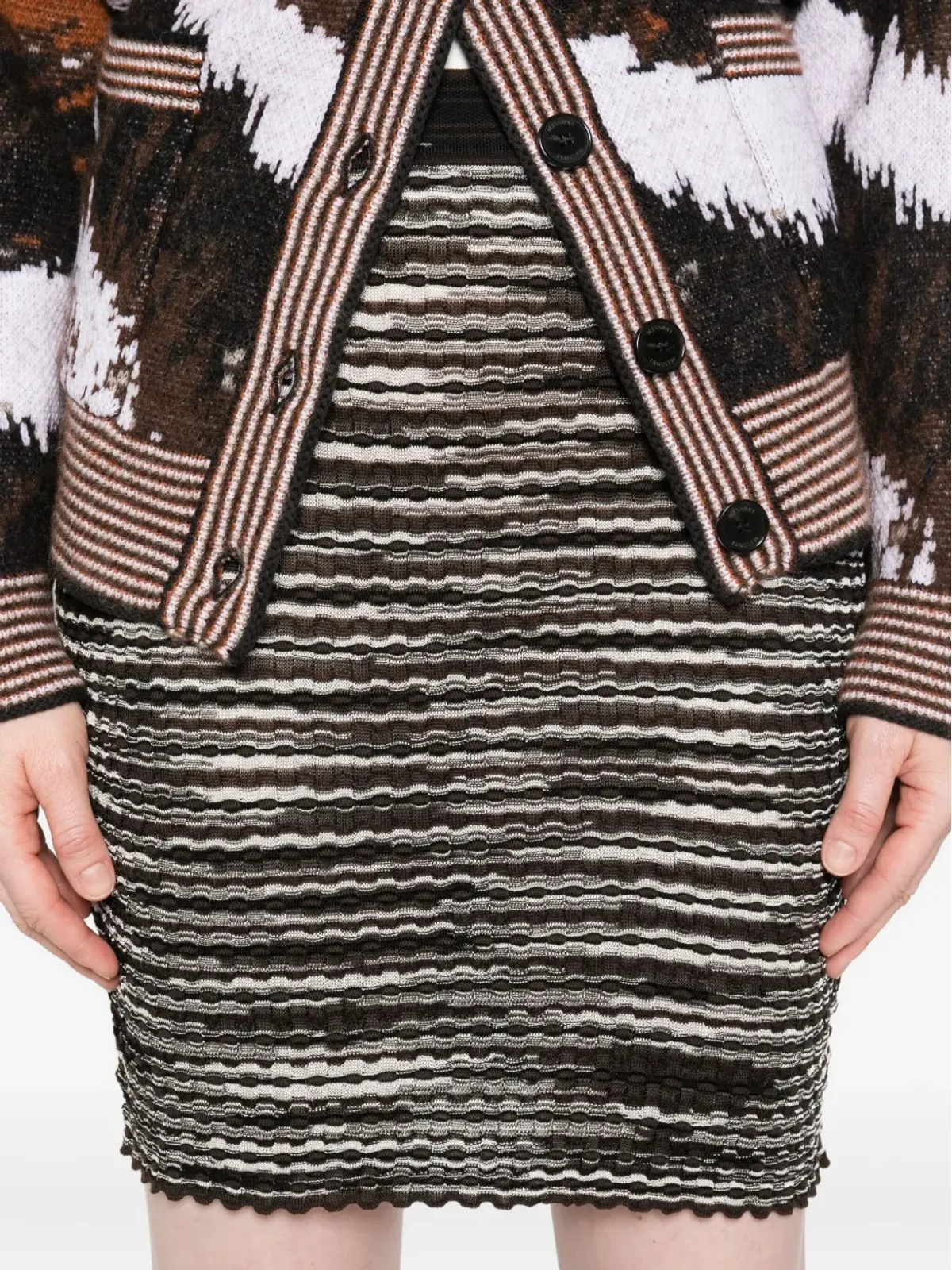 Missoni ストライプリブスカート - 画像5