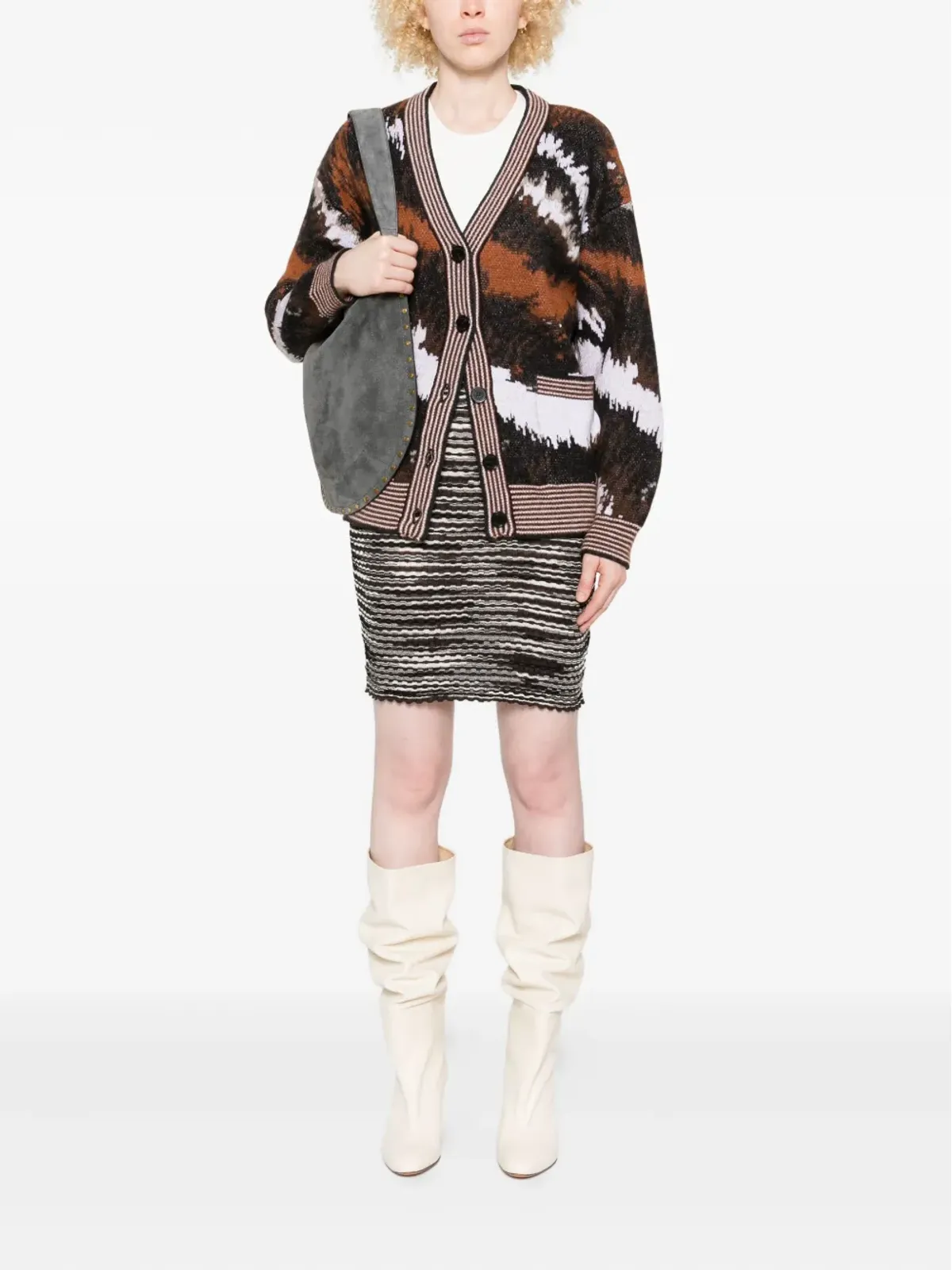 Missoni ストライプリブスカート - 画像2
