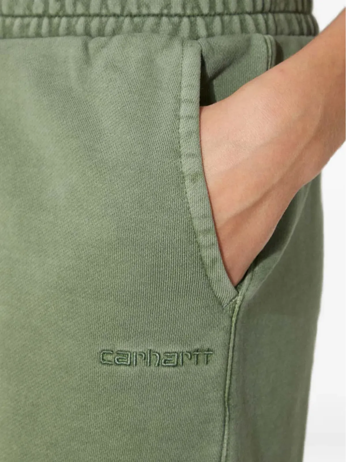 Carhartt WIP ダスター Script 刺繍 トラックショーツ - 画像4