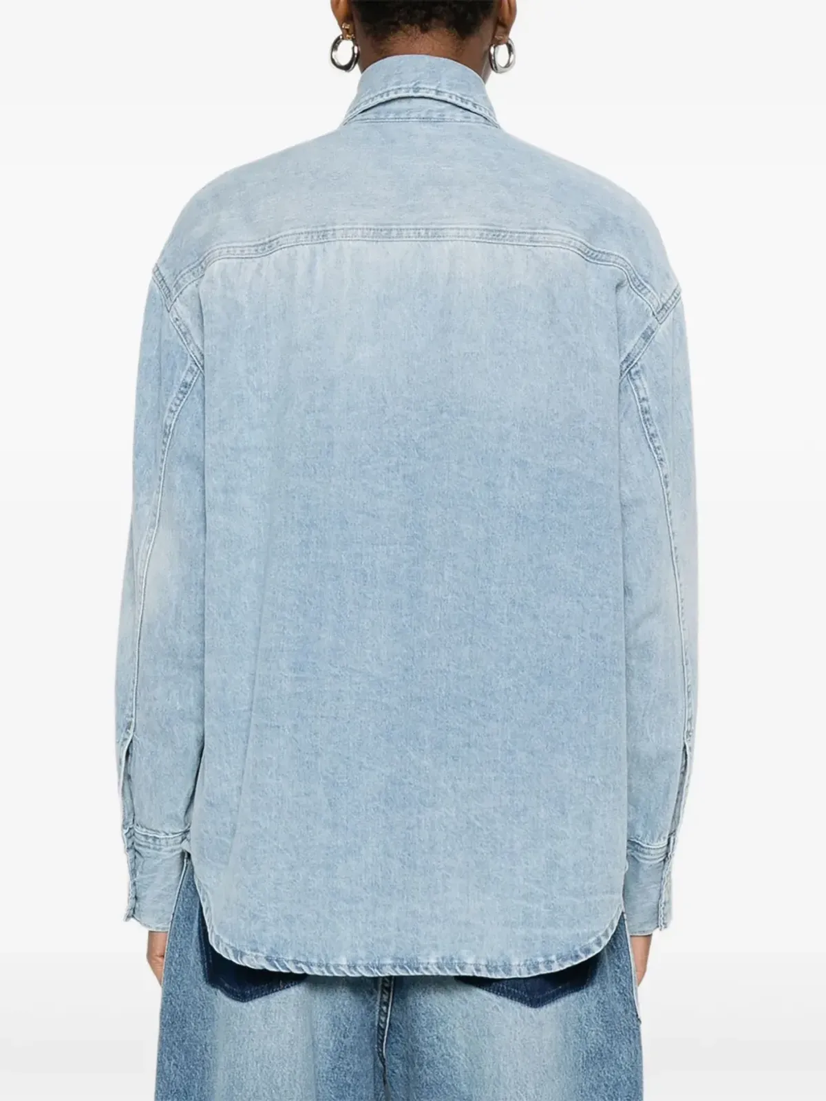 LOIS JEANS ツートーンデニムシャツ - 画像4