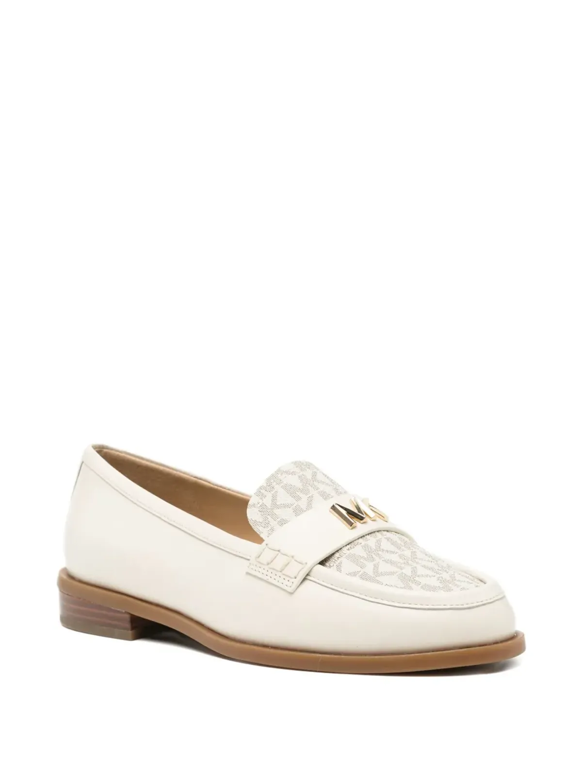 Michael Kors lex leather logo loafers - White - 画像2