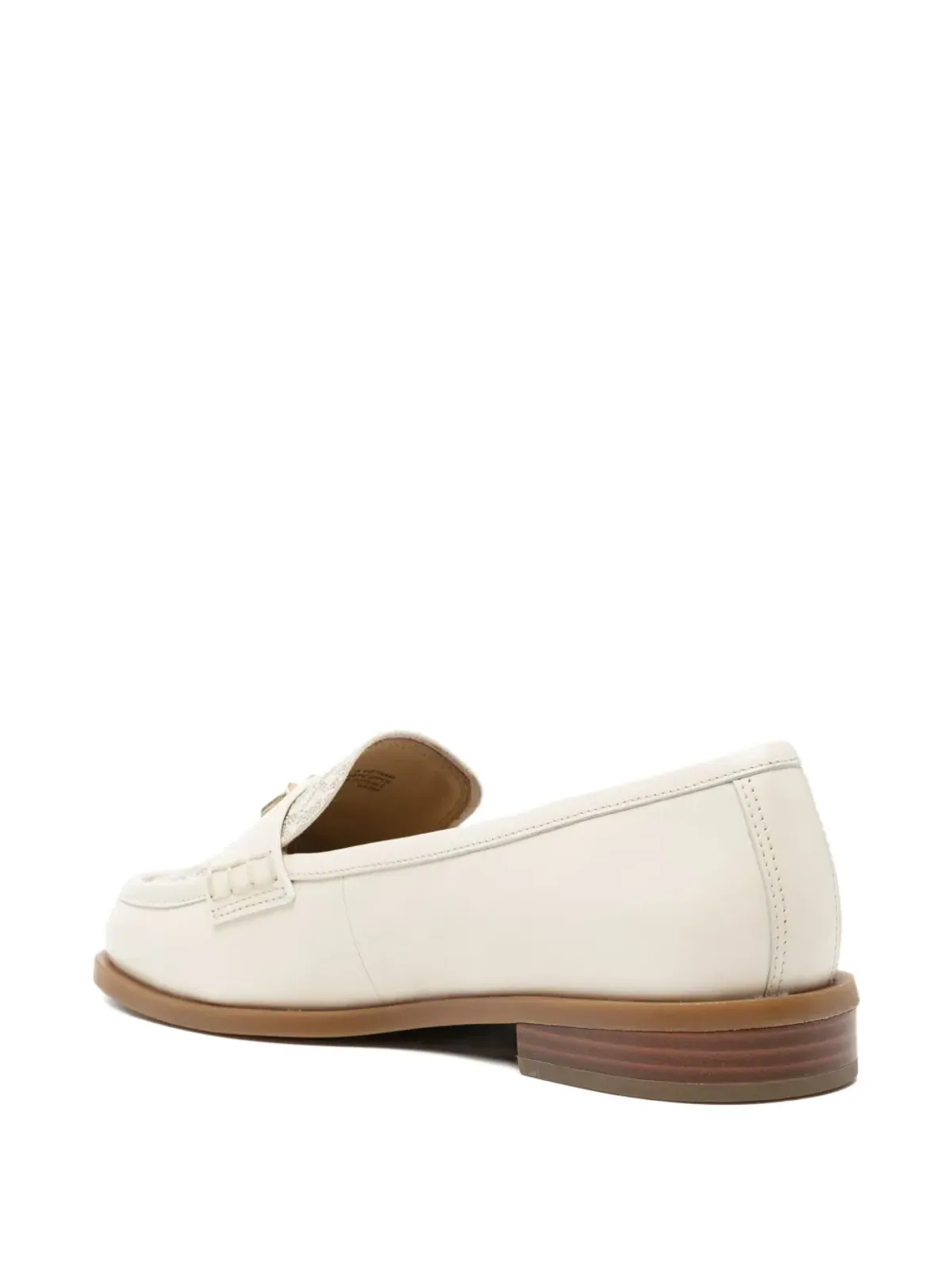 Michael Kors lex leather logo loafers - White - 画像3