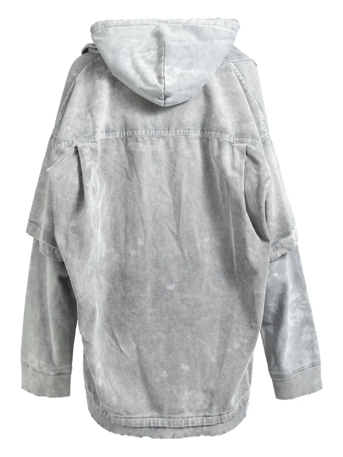 Maison MIHARA YASUHIRO hooded corduroy shirt - Grey - 画像2