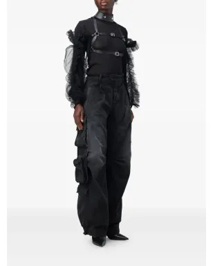 Noir Kei Ninomiya ruffled harness - Black - サムネイル3