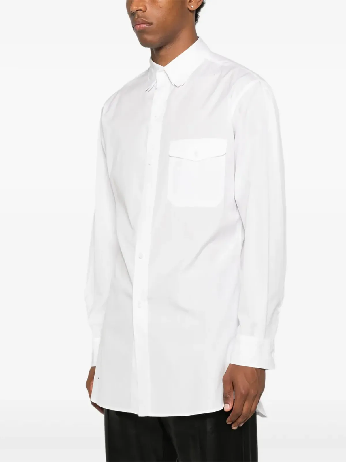 Yohji Yamamoto 胸ポケット付きボタンダウンシャツ - 画像3