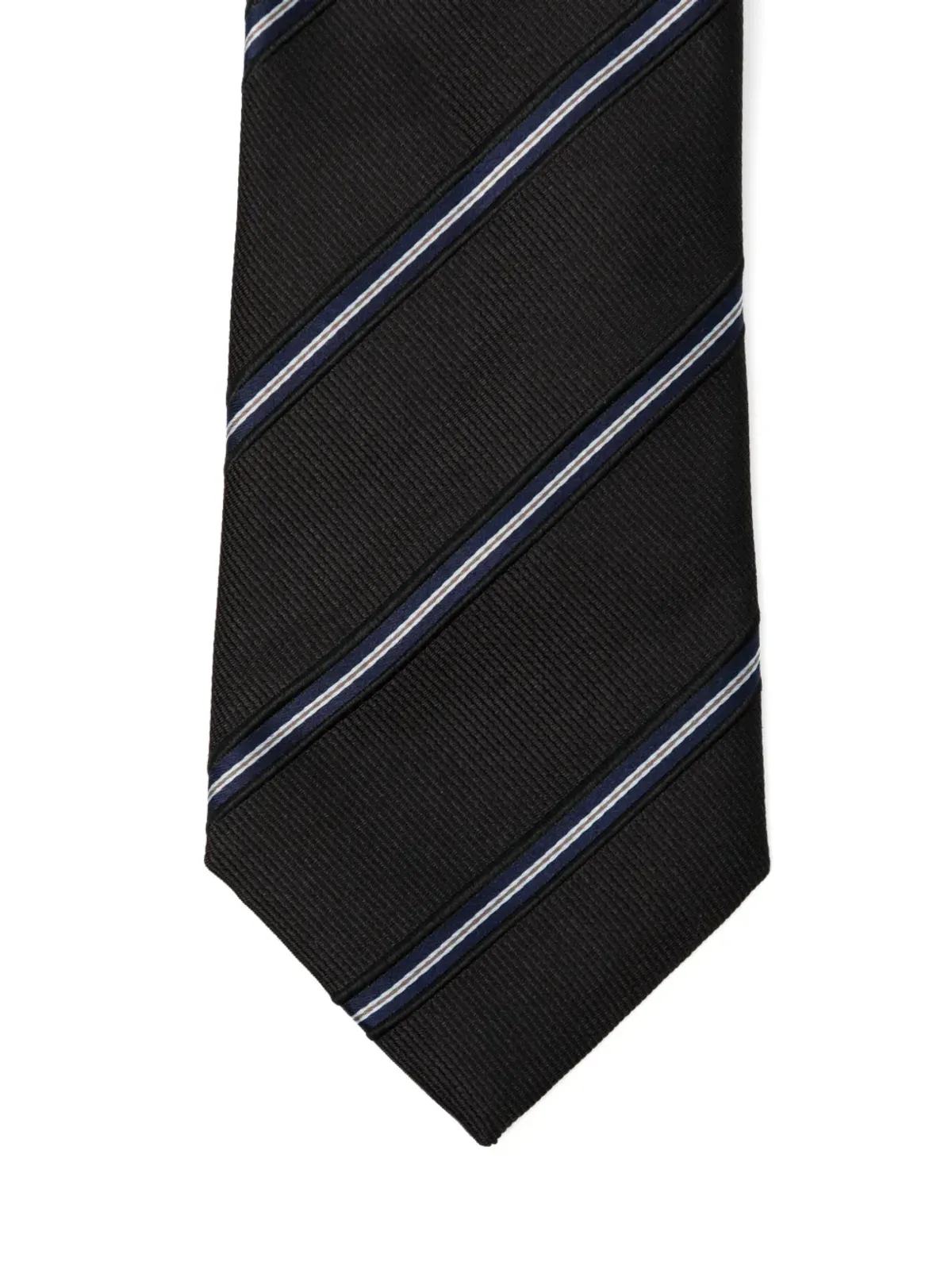 Giorgio Armani Regimentalネクタイ ブラック - 画像3