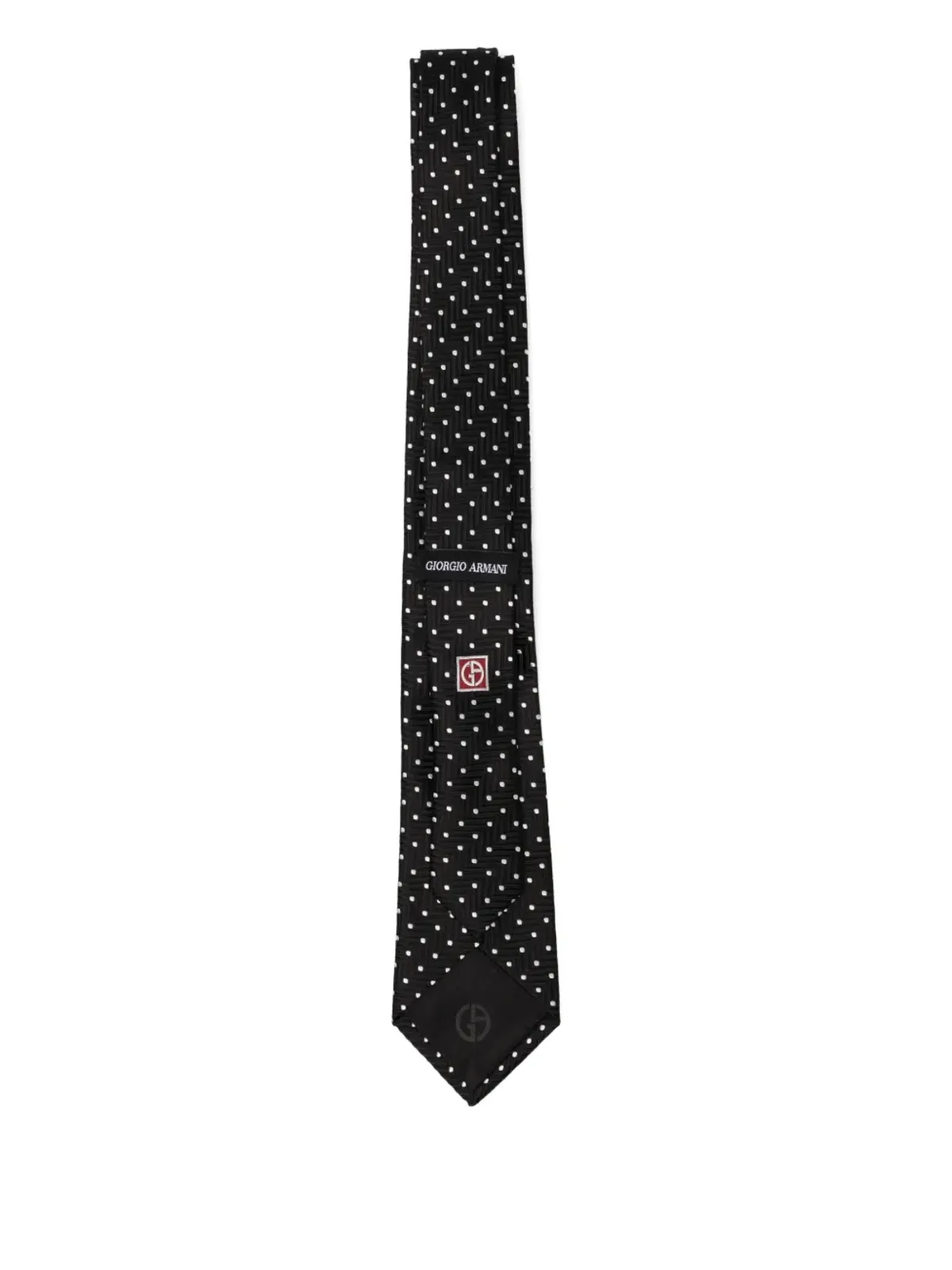 Giorgio Armani ドット柄シルクタイ - 画像2