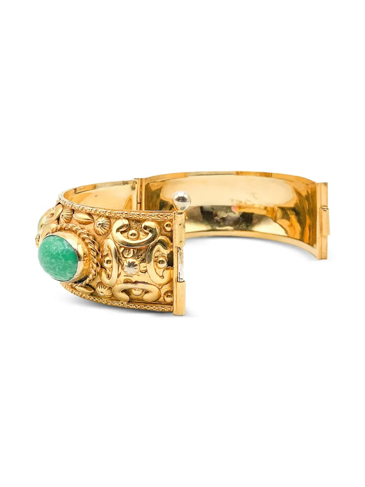 Jennifer Gibson Jewellery 1970年代 レポース カボション バングル - ゴールド - 画像5