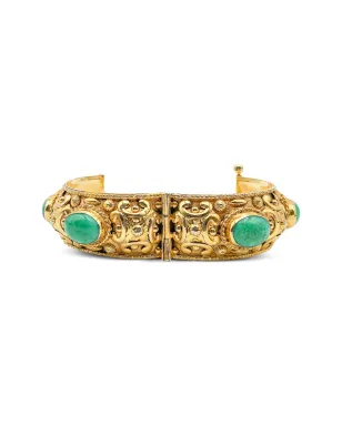 Jennifer Gibson Jewellery 1970年代 レポース カボション バングル - ゴールド - サムネイル4