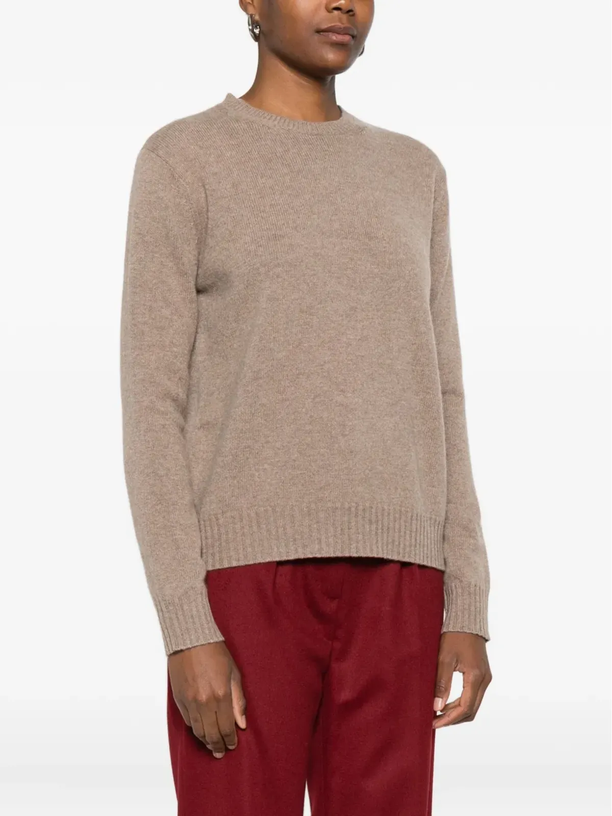 Max Mara ラウンドネック カシミヤセーター - ブラウン - 画像3