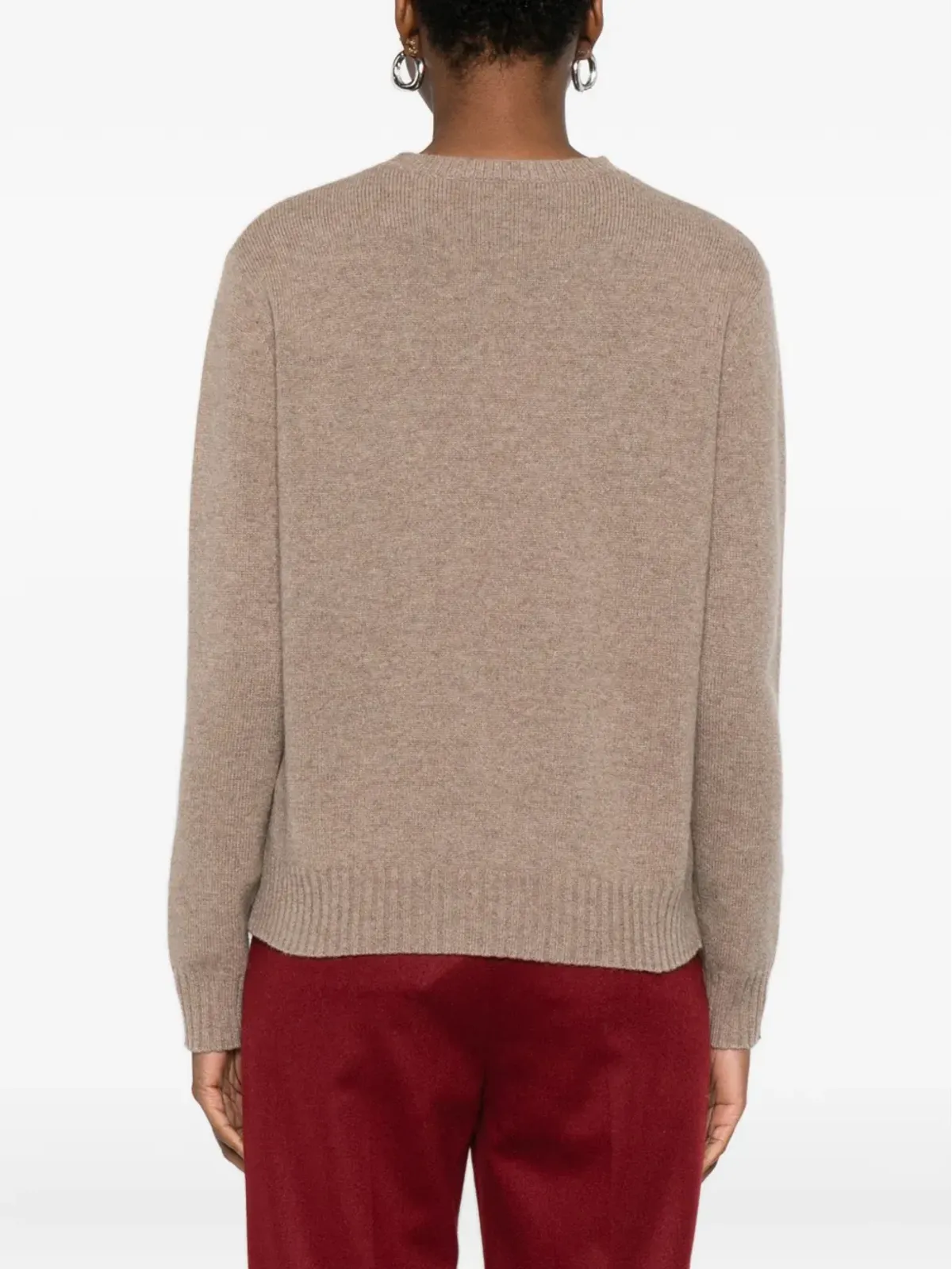 Max Mara ラウンドネック カシミヤセーター - ブラウン - 画像4