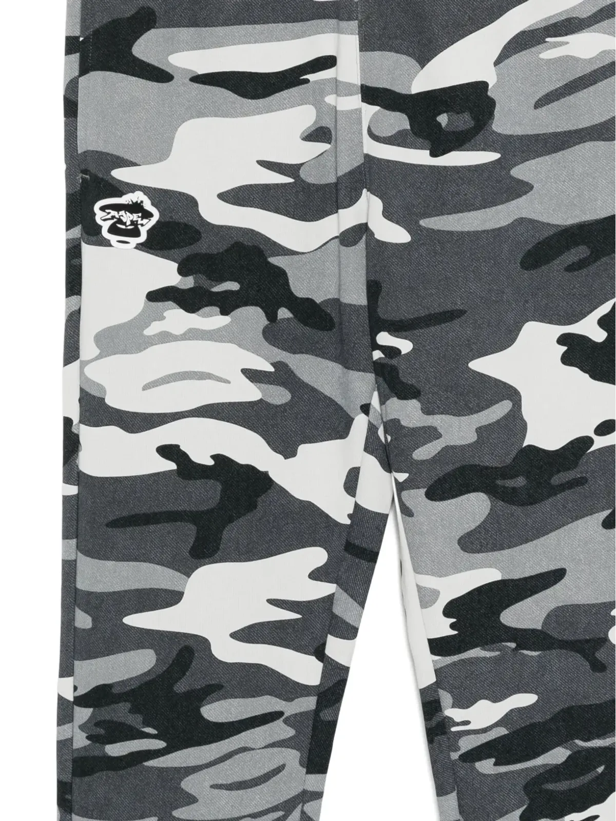AAPE BY *A BATHING APE® ロゴパッチパンツ グレー - 画像3