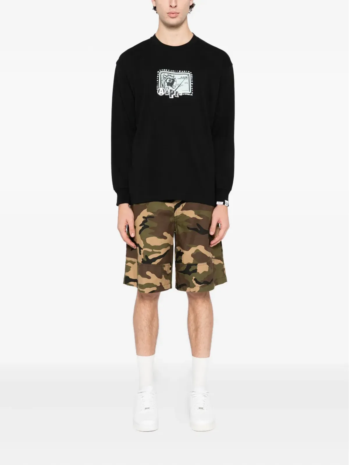 AAPE BY *A BATHING APE® ロゴプリントTシャツ - 画像2