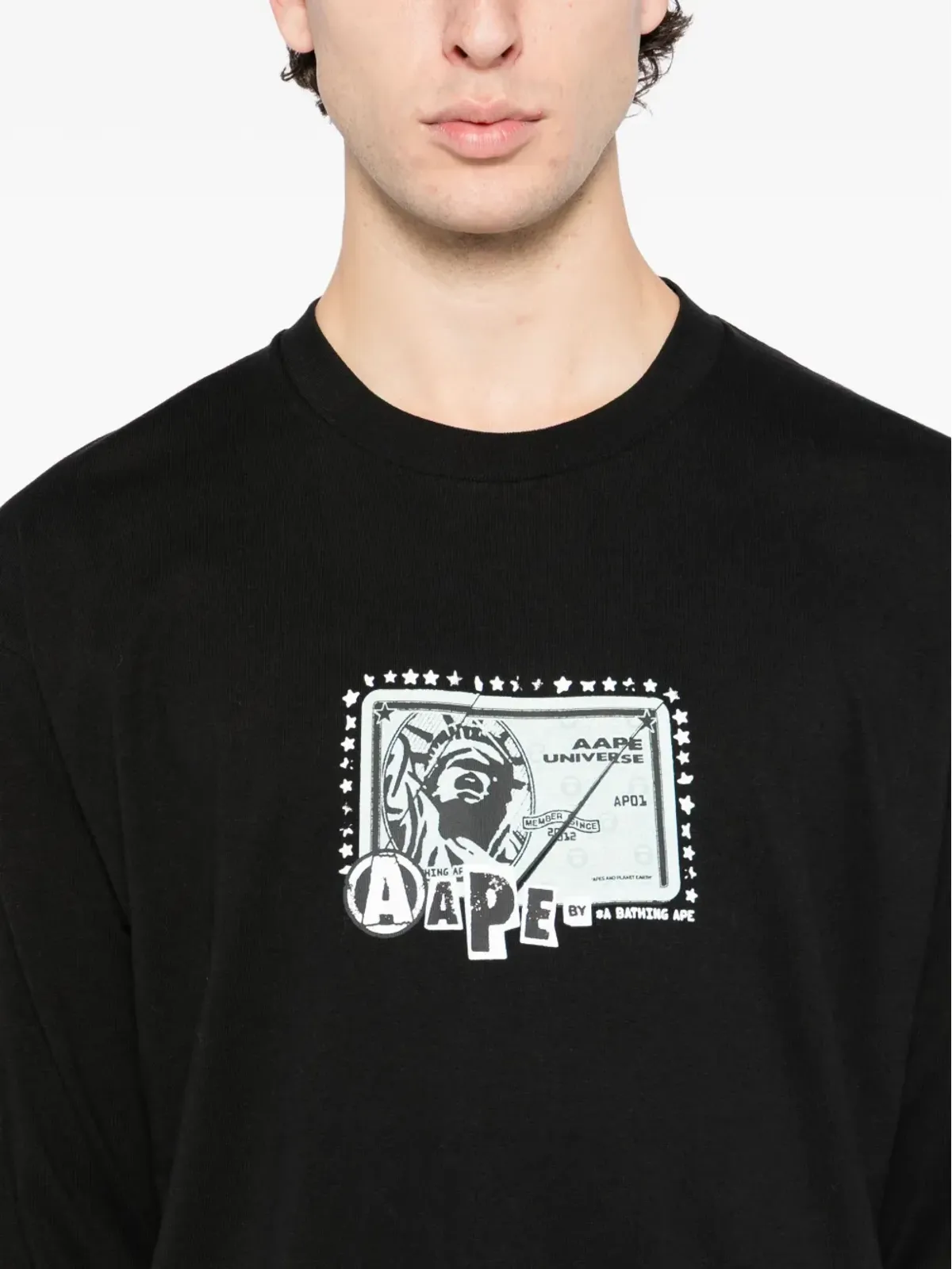 AAPE BY *A BATHING APE® ロゴプリントTシャツ - 画像4