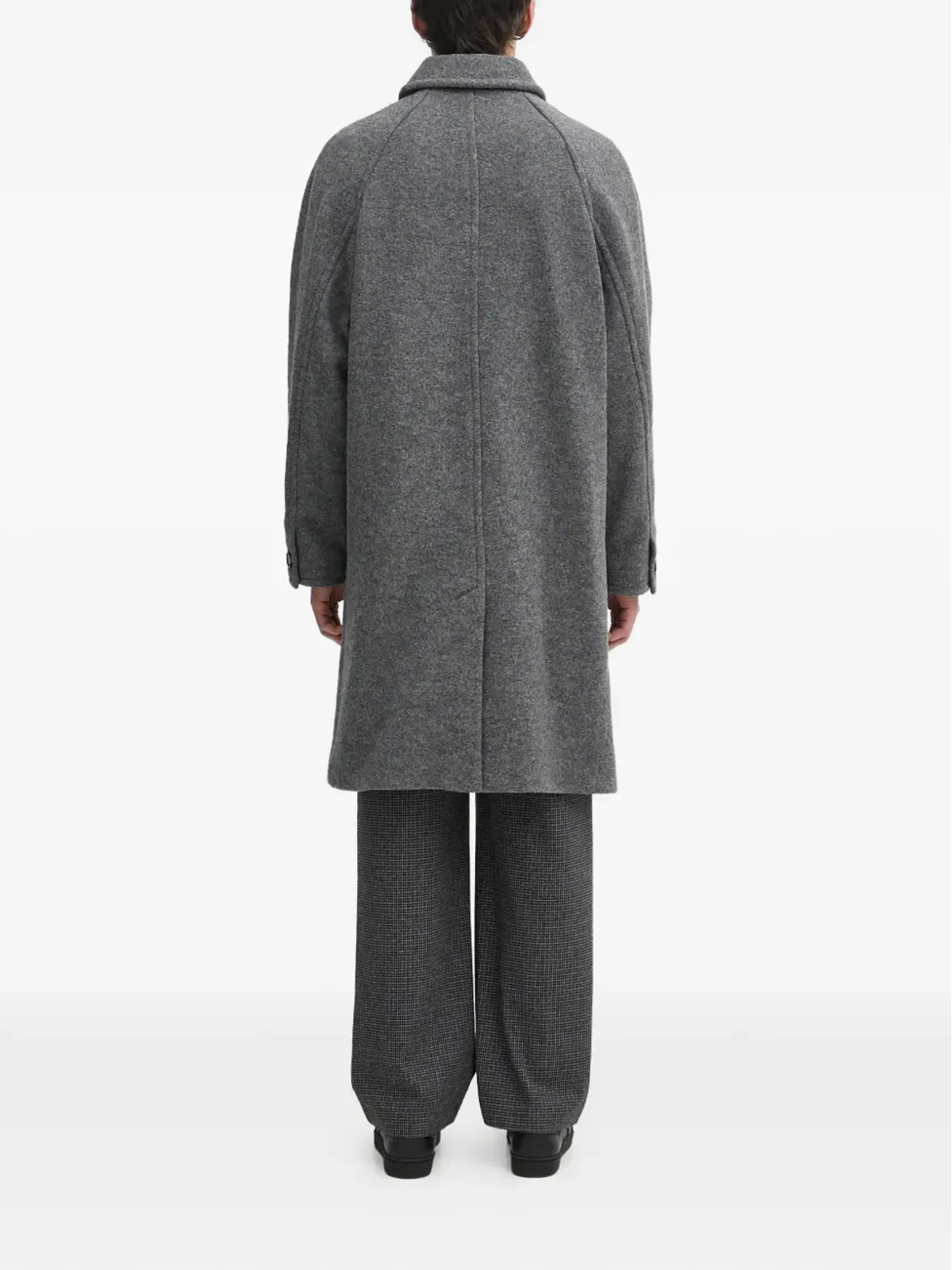 A.P.C. ボタン留めカラーコート（グレー） - 画像4