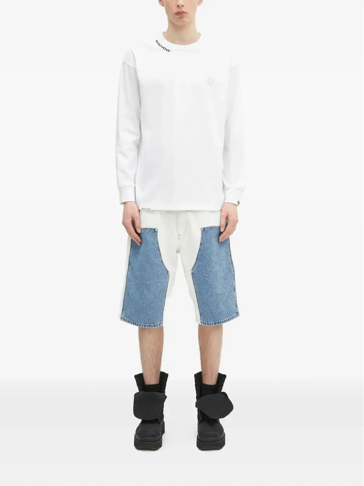AAPE BY *A BATHING APE® 長袖クルーネック Tシャツ - 画像2