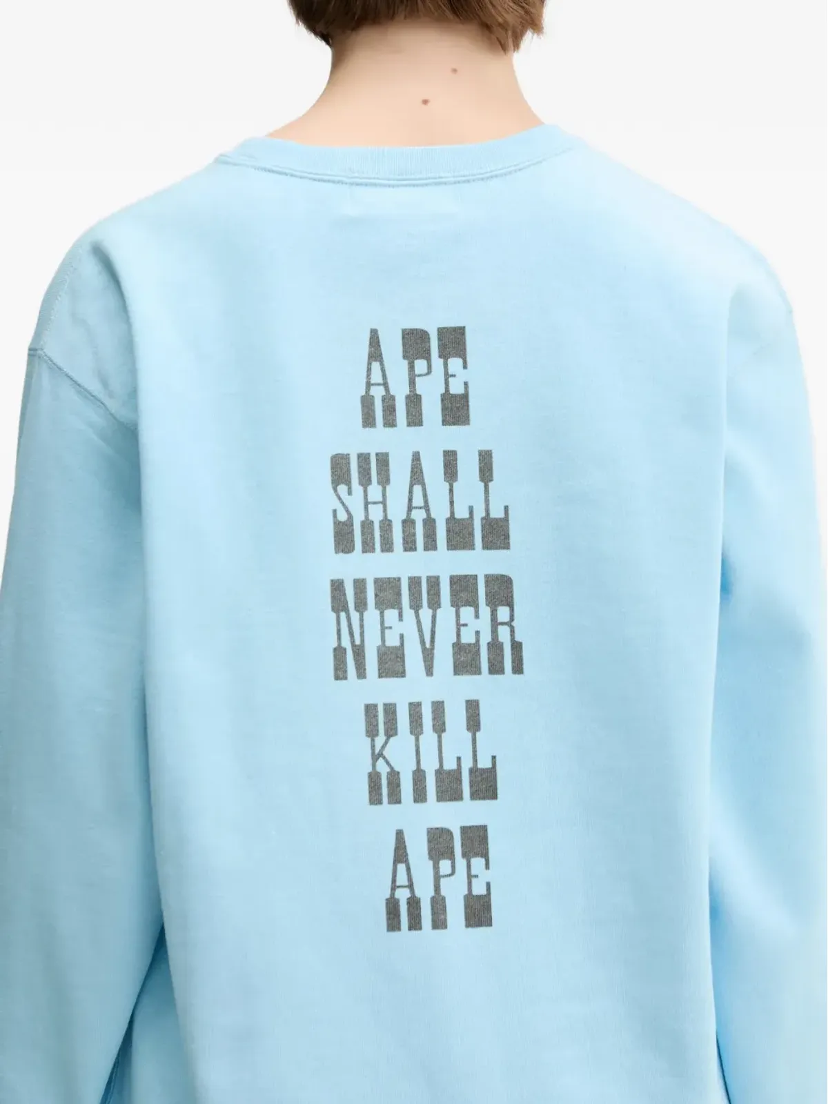 A BATHING APE® Baby Milo Volume クルーネック スウェットシャツ - Blue - 画像5