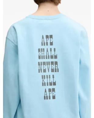 A BATHING APE® Baby Milo Volume クルーネック スウェットシャツ - Blue - サムネイル5