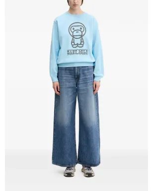 A BATHING APE® Baby Milo Volume クルーネック スウェットシャツ - Blue - サムネイル2