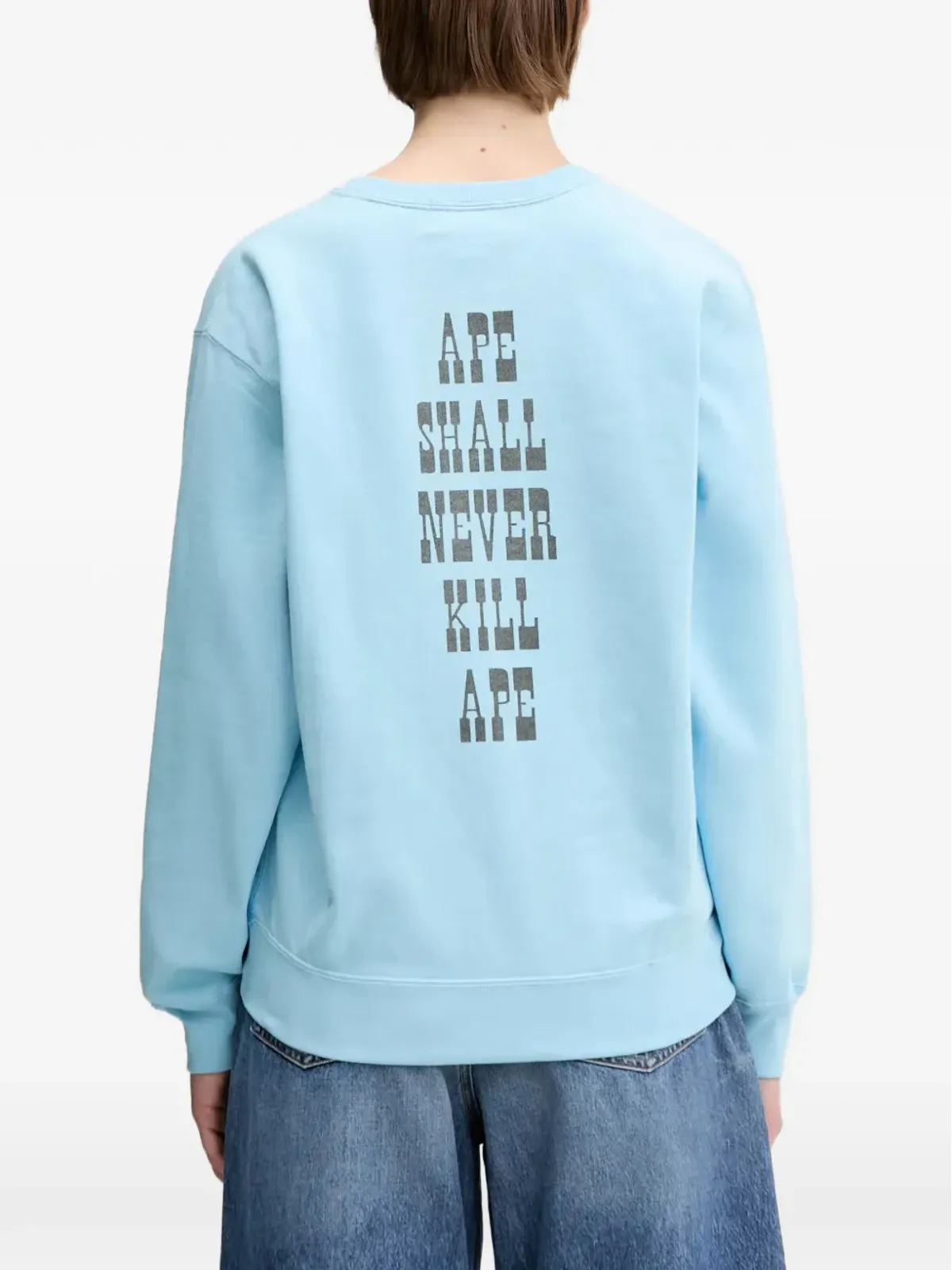 A BATHING APE® Baby Milo Volume クルーネック スウェットシャツ - Blue - 画像4