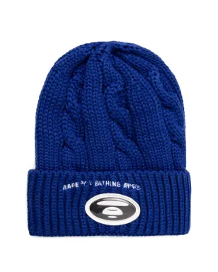 A BATHING APE® ケーブルニット ロゴビーニー - サムネイル1
