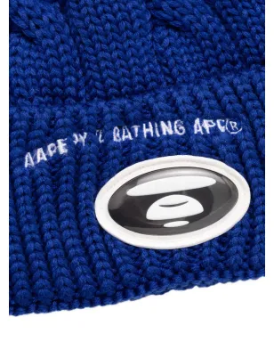 A BATHING APE® ケーブルニット ロゴビーニー - サムネイル3