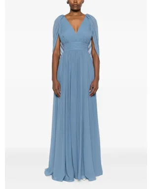 Elie Saab ドレープVネック マキシドレス - サムネイル2