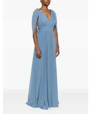 Elie Saab ドレープVネック マキシドレス - サムネイル3