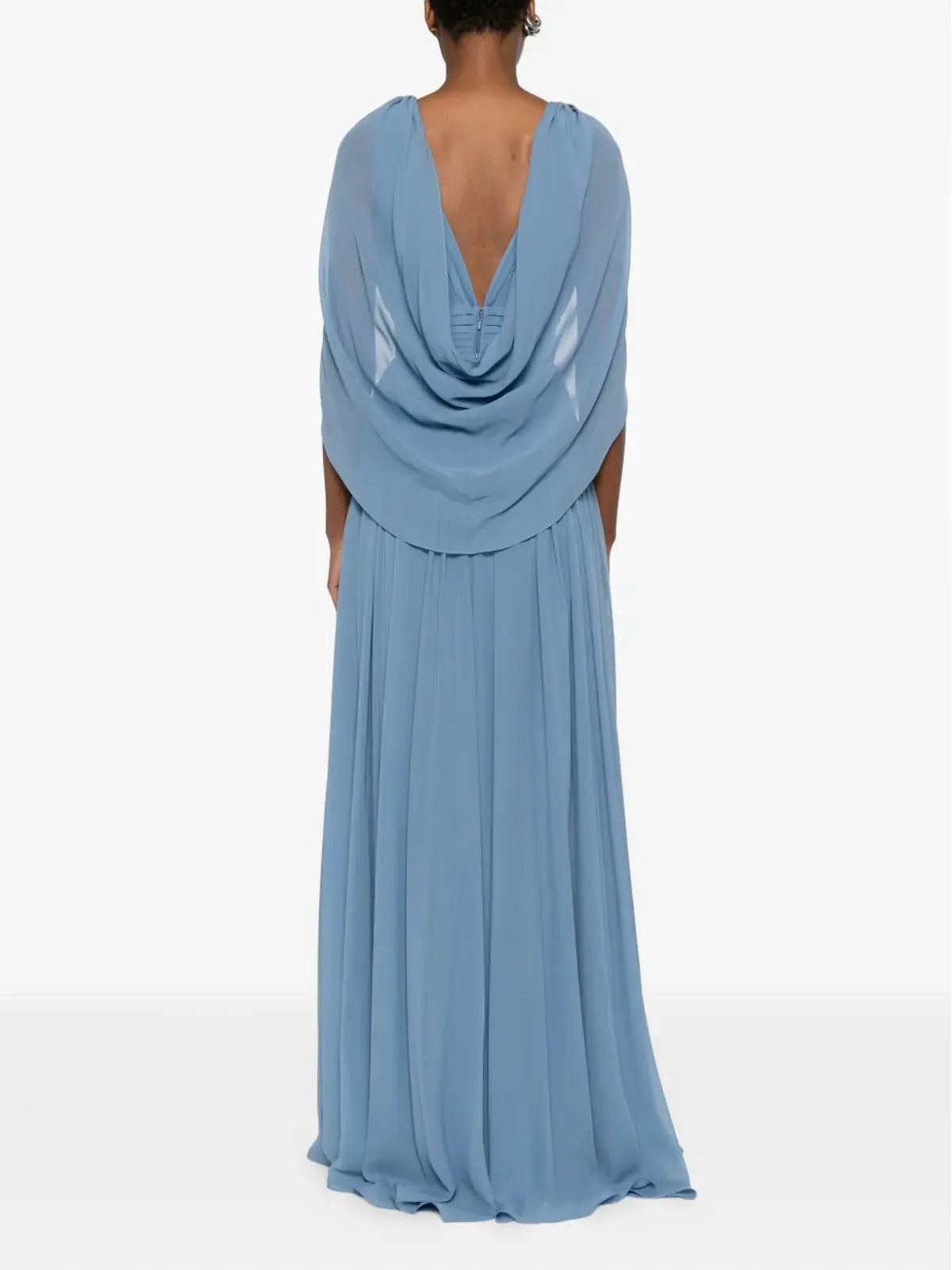 Elie Saab ドレープVネック マキシドレス - 画像4