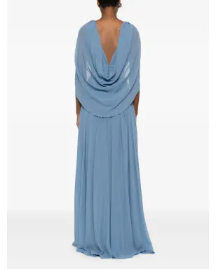 Elie Saab ドレープVネック マキシドレス - サムネイル4