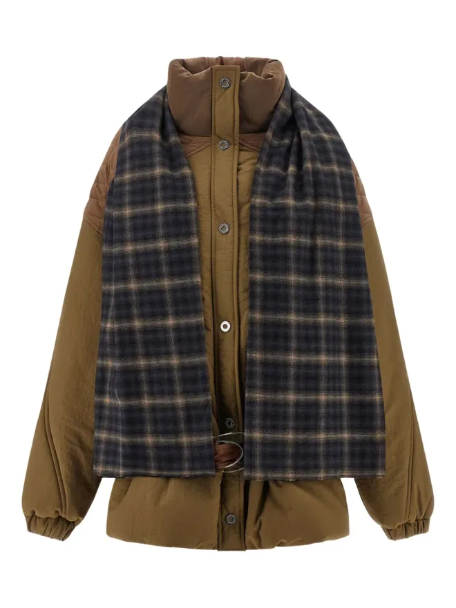 Marbell MARBELL アミー scarf-detail付きパディッドジャケットの商品画像