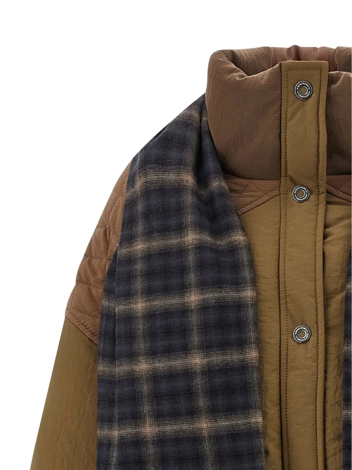 MARBELL アミー scarf-detail付きパディッドジャケット - 画像3