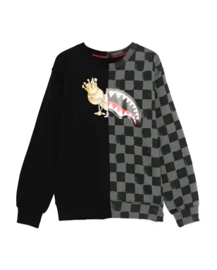 sprayground kid チェッカーボード柄スウェットシャツ - サムネイル1