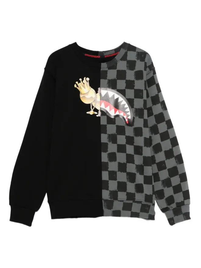 sprayground kid sprayground kid チェッカーボード柄スウェットシャツの商品画像